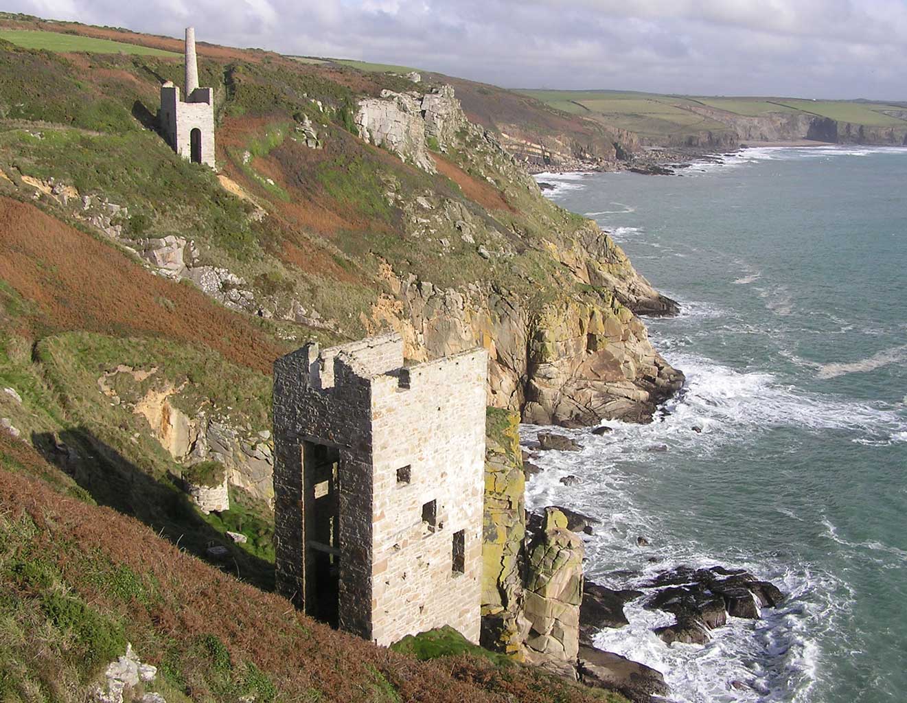 Trewurvas mines near Rinsey Cove