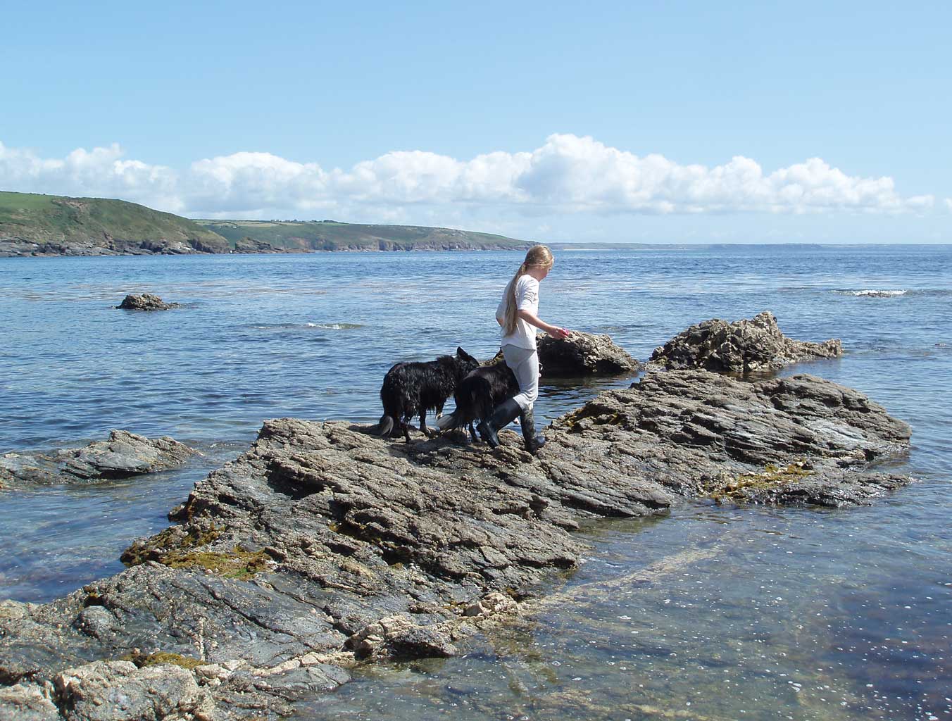 Prussia Cove - King's Cove. Kenneggy Sands, a large sandy beach, is next to King's Cove and is accessible at lowish tides