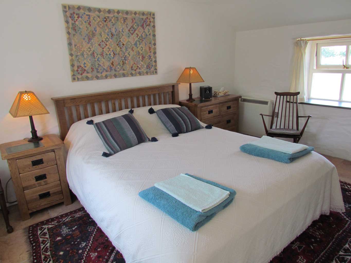 Main bedroom with king size bed