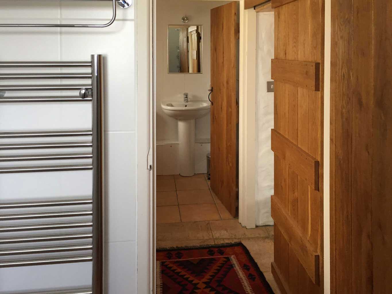 Looking from shower room to the WC
