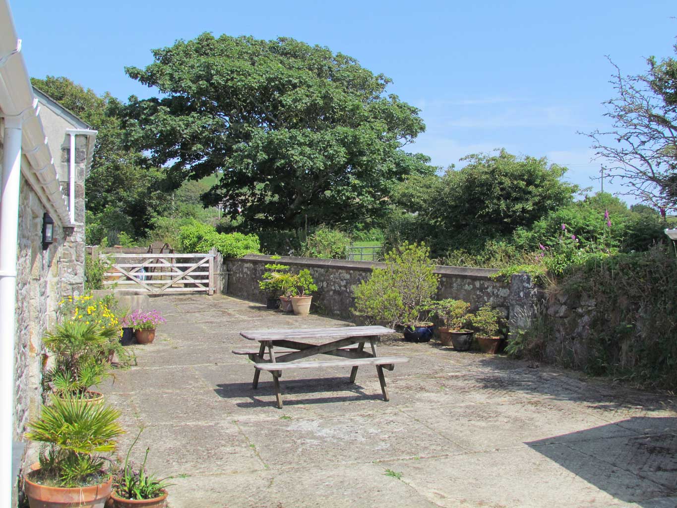 Front courtyard outside sitting space