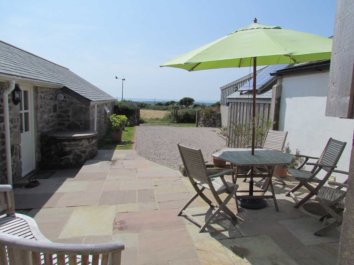 Rear courtyard outside sitting area